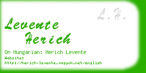 levente herich business card